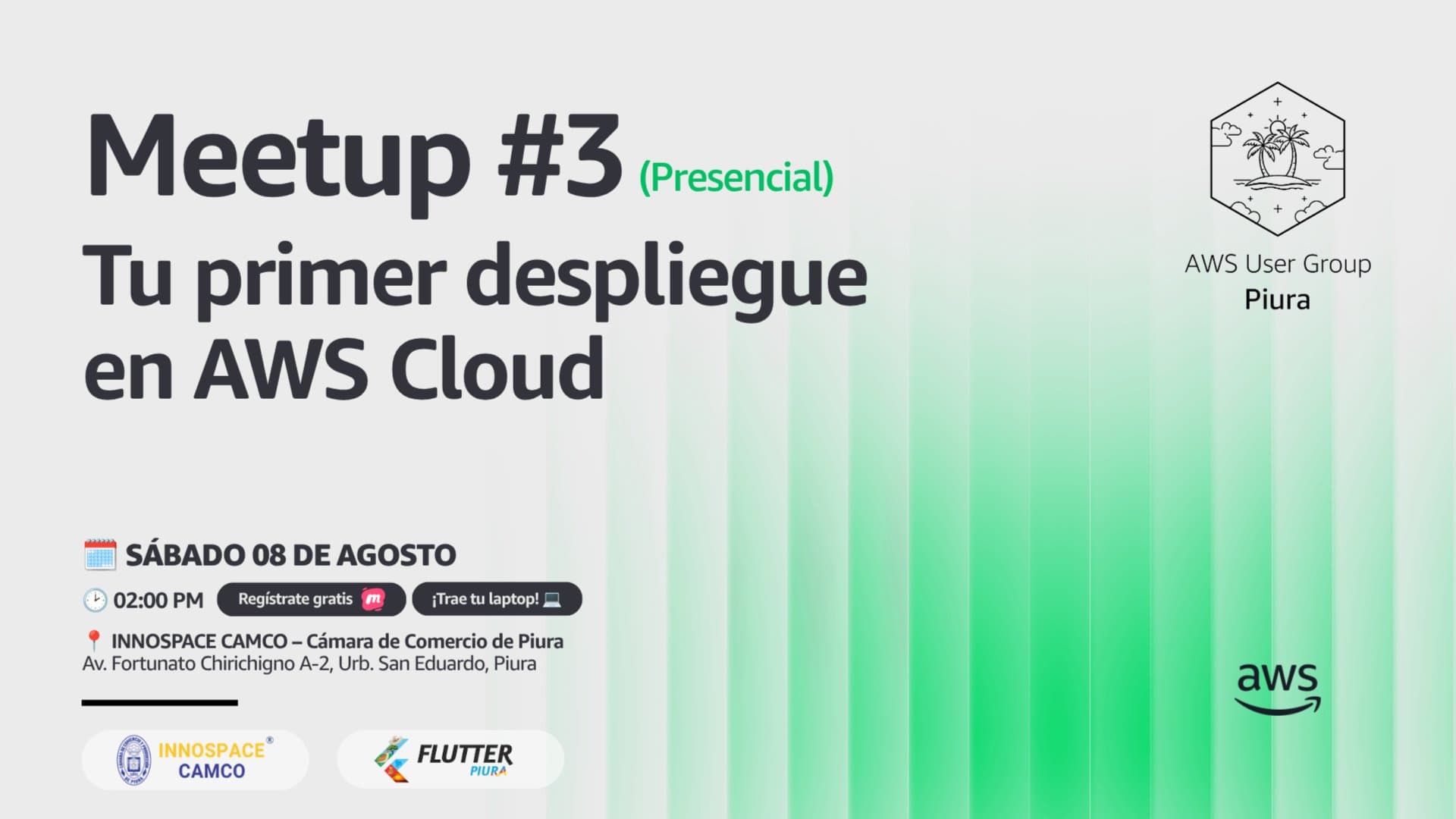Meetup #3 (Presencial) - Tu primer despliegue en AWS Cloud